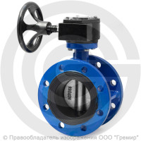 Затвор чугунный поворотный фланцевый с редуктором Ду-400 Ру-10 EPDM с чугунным диском ABRA BUV-FL226 Затвор чугунный поворотный фланцевый с редуктором Ду-400 Ру-10 EPDM с чугунным диском ABRA BUV-FL226