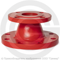 Переход фланцевый ПФ (ХФ) стальной Ду 65-50 Ру-10 КЗСД Переход фланцевый ПФ (ХФ) стальной Ду 65-50 Ру-10 КЗСД