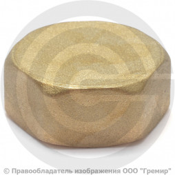 Заглушка латунная ВР (ВН) Ду-15 (1/2") VALFEX