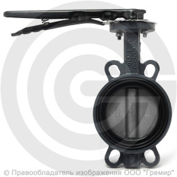 Затвор дисковый поворотный межфланцевый Ду-40 Ру-16 NBR с нержавеющим диском Benarmo