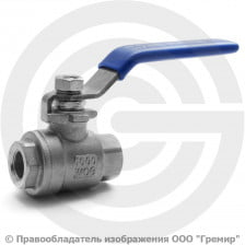 Кран нержавеющий AISI 304 (CF8) Ду-15 (1/2") Ру-64 ВР (ВН) муфтовый NK-BML15/4