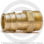 Муфта латунная для PE-X труб Дн 25-1/2" НР (НАР) GX107 Giacomini