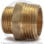 Ниппель латунный переходной НР (НАР) Ду 50-40 (2"-1 1/2") LD