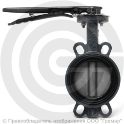 Затвор дисковый поворотный межфланцевый Ду-100 Ру-16 NBR с нержавеющим диском Benarmo