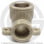 Угольник PP-R комбинированный серый ВР (ВН) Дн 25-3/4" с креплением VALFEX