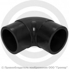 Отвод ПЭ100 спигот Дн 225 90гр Ру-16 SDR11