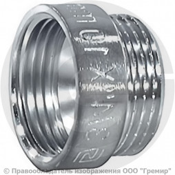 Удлинитель латунный ВР-НР (ВН-НАР) Ду-20 (3/4") L=25мм хром SantechSystems