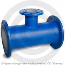 Тройник фланцевый ТФ Ду 100-50 (L=320-165) ВЧШГ с ЦПП цинк+AL ГОСТ ISO 2531-2012