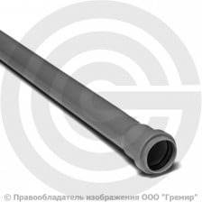 Труба PP-H канализационная серая Дн 40х1,8 безнапорная L=0,25м в/к RTP (РосТурПласт)