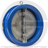 Клапан обратный двухстворчатый чугунный межфланцевый Ду-300 Ру-16 (Т<120°С) ств чугун Benarmo Клапан обратный двухстворчатый чугунный межфланцевый Ду-300 Ру-16 (Т<120°С) ств чугун Benarmo