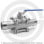 Кран нержавеющий AISI 304 (CF8) трехсоставной под приварку Ду-32 (1 1/4") Ру-40 NK-BE32/4