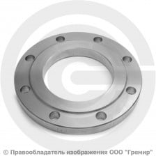 Фланец плоский нержавеющий 12х18н10т 1-125-10 ГОСТ 12820, Ру-10, Ду-125