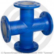 Крест фланцевый КФ Ду 300-250 (600-600) ВЧШГ с ЦПП цинк+AL ГОСТ ISO 2531-2012