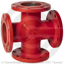 Крест фланцевый КФ стальной Ду 400-300 Ру-10 КЗСД
