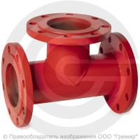 Тройник фланцевый ТФ стальной Ду 125-65 Ру-10 КЗСД Тройник фланцевый ТФ стальной Ду 125-65 Ру-10 КЗСД