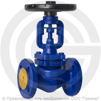 Клапан запорный чугунный фланцевый Ду-40 Ру-16 (Т<300°С) сильфонный Benarmo Клапан запорный чугунный фланцевый Ду-40 Ру-16 (Т<300°С) сильфонный Benarmo