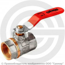 Кран латунный Ду-15 (1/2") Ру-25 ВР (ВН) полнопроходной рычаг MVI AquaHit BV.311