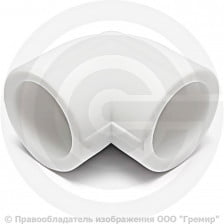 Угольник PP-R белый внутренняя пайка Дн 50 90гр RTP (РосТурПласт)