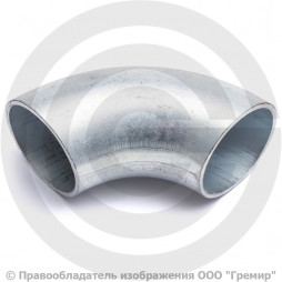 Отвод 57х2,8 (Ду-50) оцинкованный 90 градусов шовный