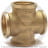 Крест латунный ВР (ВН) Ду-40 (1 1/2&quot;) STOUT