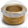 Футорка латунная ВР-НР (ВН-НАР) Ду 8-15 (1/4&quot;- 1/2&quot;) никель Aquasfera