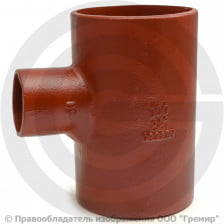Тройник чугунный безраструбный SML Ду 200-100 88гр Китай
