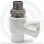 Кран PP-R Дн 20-1/2" НР (НАР) прямой для радиатора белый RTP (РосТурПласт)