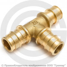 Тройник латунный для PE-X труб Дн 16 GX150 Giacomini