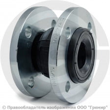 Вибровставка резиновая фланцевая Ду-32 Ру-10/16 EPDM Tecofi DI7240N