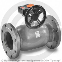 Кран стальной фланцевый с редуктором Ду-600 Ру-25 L=1173мм LD КШ.Ц.Ф.Р. 600/500.025.Н/П