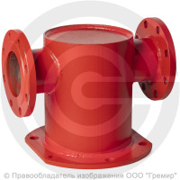 Подставка пожарная двойная фланцевая ППДФ стальная Ду 350-350 Ру-16 КЗСД Подставка пожарная двойная фланцевая ППДФ стальная Ду 350-350 Ру-16 КЗСД
