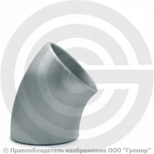 Отвод 57х5 (Ду-50) оцинкованный 45 градусов ГОСТ 17375