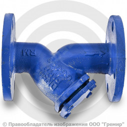 Фильтр магнитный сетчатый Y-образный чугунный фланцевый Ду-250 Ру-16 (Т<90°С) ФМФч Китай