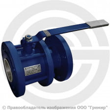 Кран стальной фланцевый Ду-32 Ру-16 L=140мм полнопроходной PR 11с67п