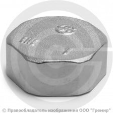 Заглушка латунная ВР (ВН) Ду-20 (3/4") никель Aquasfera