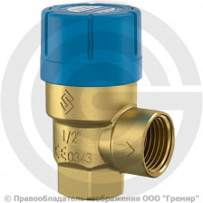 Клапан предохранительный латунный Ду 25-32 (G1"-G1 1/4") ВР (ВН) Рср=10бар (Т<95°С) Prescor B Flamco