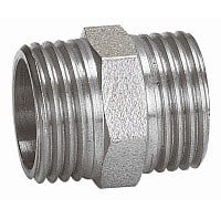 Ниппель латунный НР (НАР) Ду-20 (3/4") никель SantechSystems