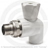 Кран PP-R Дн 20-1/2&quot; НР (НАР) угловой для радиатора белый RTP (РосТурПласт)