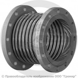 Компенсатор сильфонный осевой многослойный с поворотными фланцами Ду-300 Ру-16 L=325мм КСОF Hortum