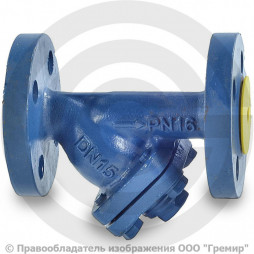 Фильтр сетчатый Y-образный чугунный фланцевый Ду-80 Ру-16 (Т<300°С) Tecofi F3240N