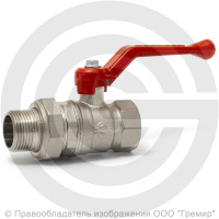 Кран латунный Ду-20 (3/4") Ру-40 ВР-"Американка" никель рычаг VALFEX 11Б27фт1М Кран латунный Ду-20 (3/4") Ру-40 ВР-"Американка" никель рычаг VALFEX 11Б27фт1М