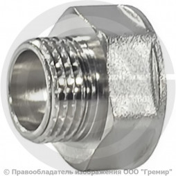 Переход латунный (переходник) реборда НР-ВР (НАР-ВН) Ду 25-32 (1"-1 1/4") SantechSystems
