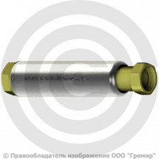 Компенсатор сильфонный осевой резьбовой с кожухом и внутренним экраном Ду-32 Ру-16 L=285мм КСО-Р/2 Hortum