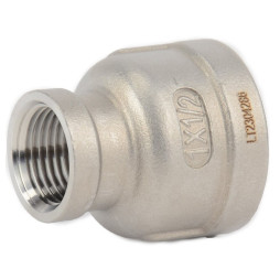 Муфта нержавеющая AISI 304 переходная Ду 8-6 (1/4"-1/8")