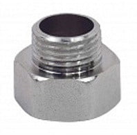 Переход латунный (переходник) НР-ВР (НАР-ВН) Ду 10-15 (3/8"-1/2") никель SantechSystems