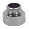 Переход латунный (переходник) НР-ВР (НАР-ВН) Ду 10-15 (3/8&quot;-1/2&quot;) никель SantechSystems