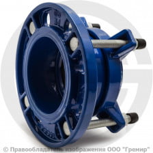 Муфта чугунная соединительная для ПЭ труб Ду-65 (Дн 75-75) Ру-16 ПФРК-Е Benarmo