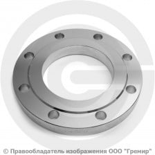 Фланец плоский нержавеющий 12х18н10т 1-125-25 ГОСТ 12820, Ру-25, Ду-125