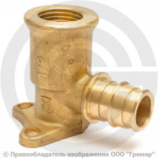 Водорозетка латунная для PE-X труб Дн 16-1/2" ВР (ВН) L=52,5мм GX139 Giacomini
