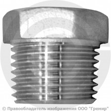 Заглушка нержавеющая AISI 304 6-ти гранная НР (НАР) Ду-15 (1/2")